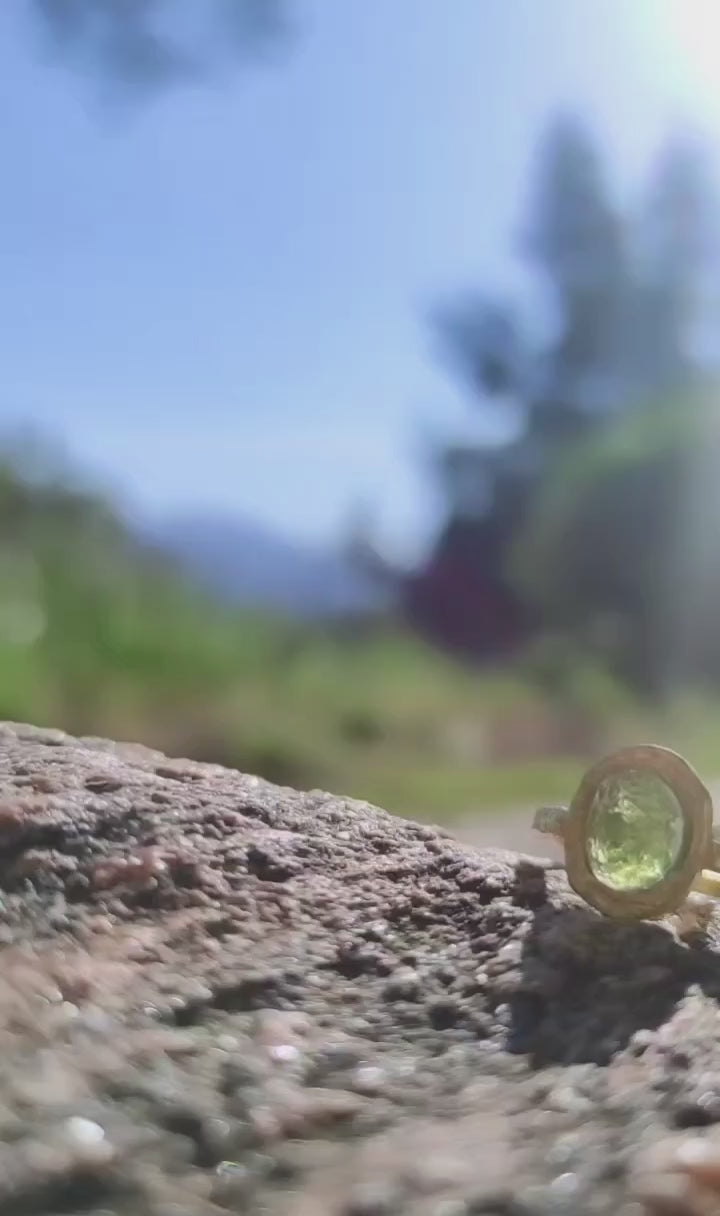 Moldavite Ring