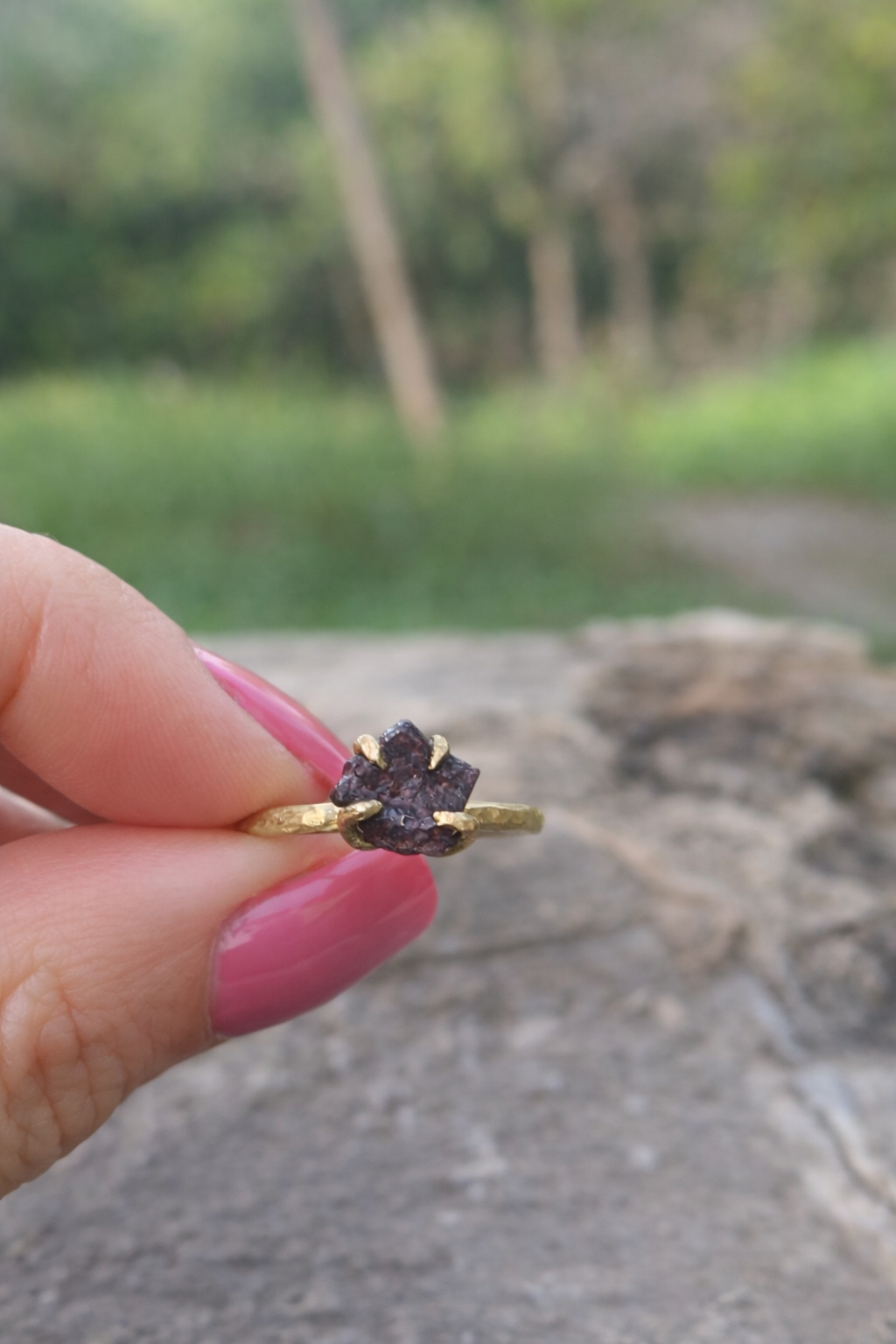 Meteorite Chondrite Ring