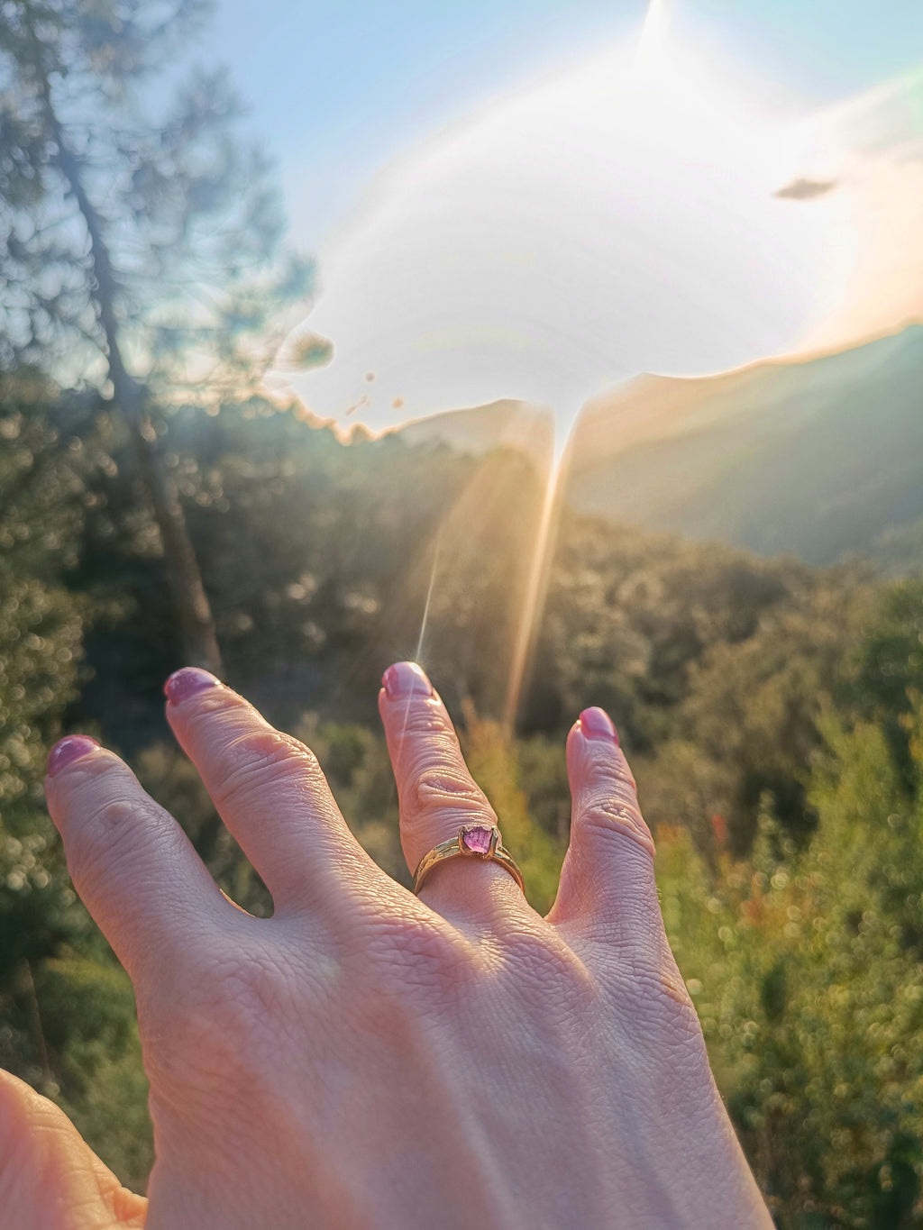 Deep Purple Amethyst Ring