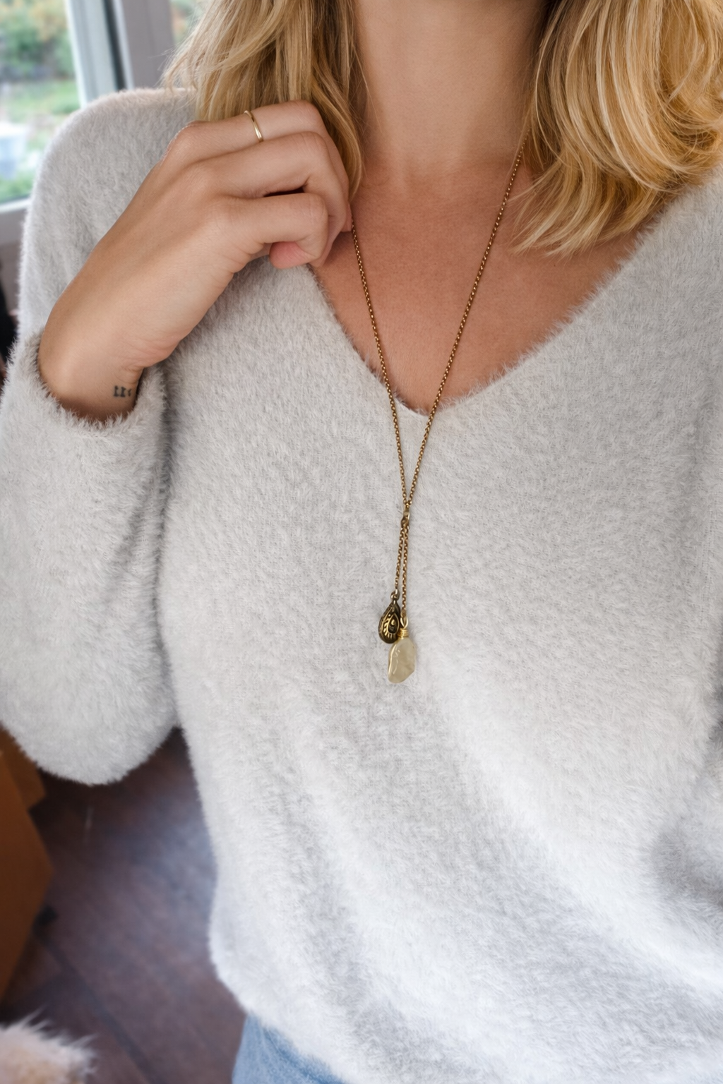 Libyan Gold Tektite Necklace