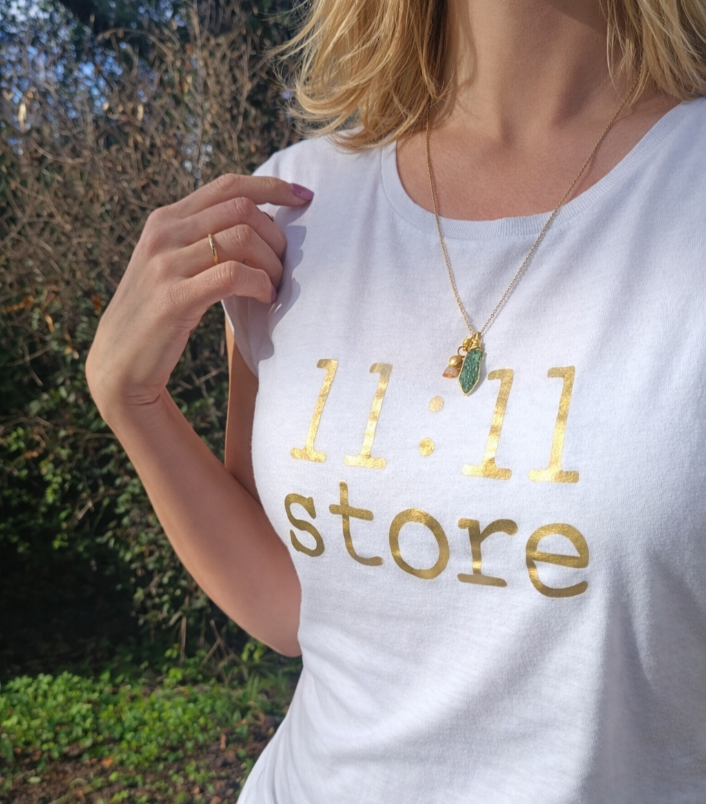 Moldavite & Citrine Necklace