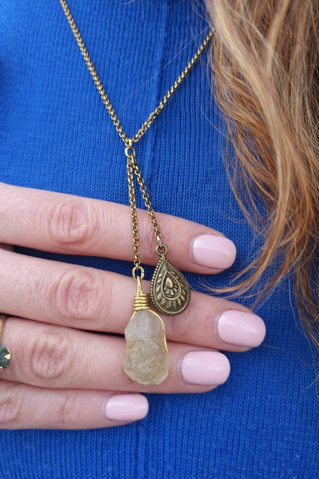 Libyan Gold Tektite Necklace