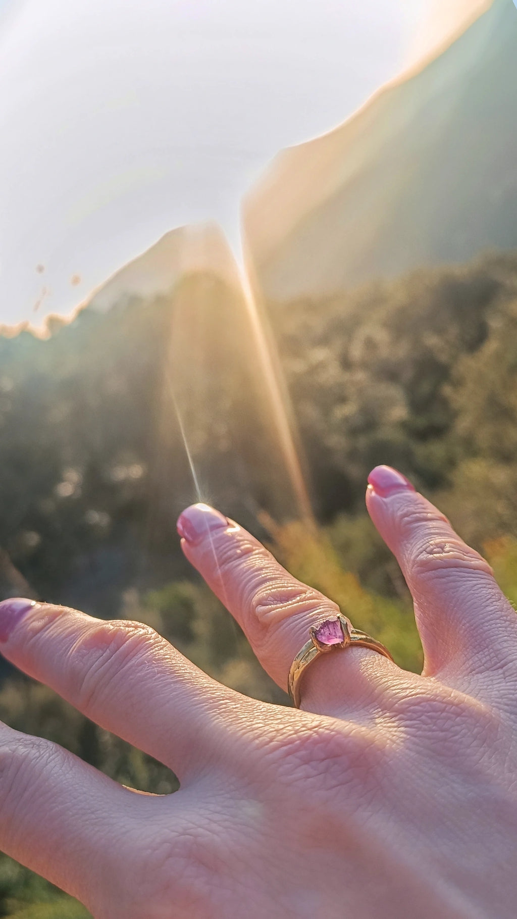 Deep Purple Amethyst Ring
