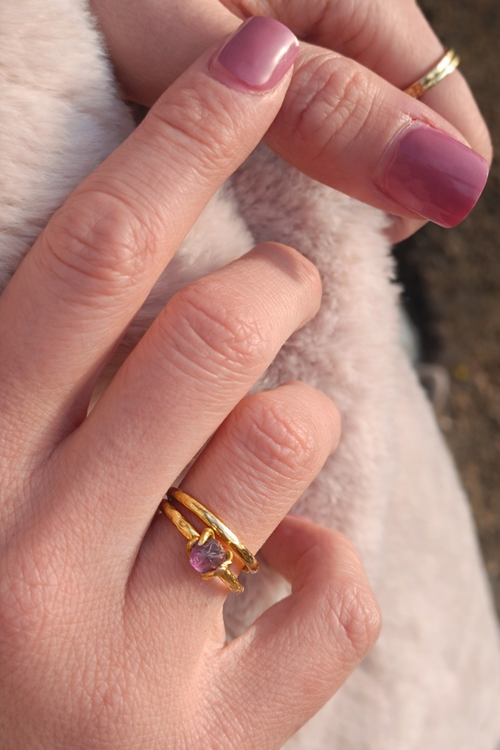 Deep Purple Amethyst Ring