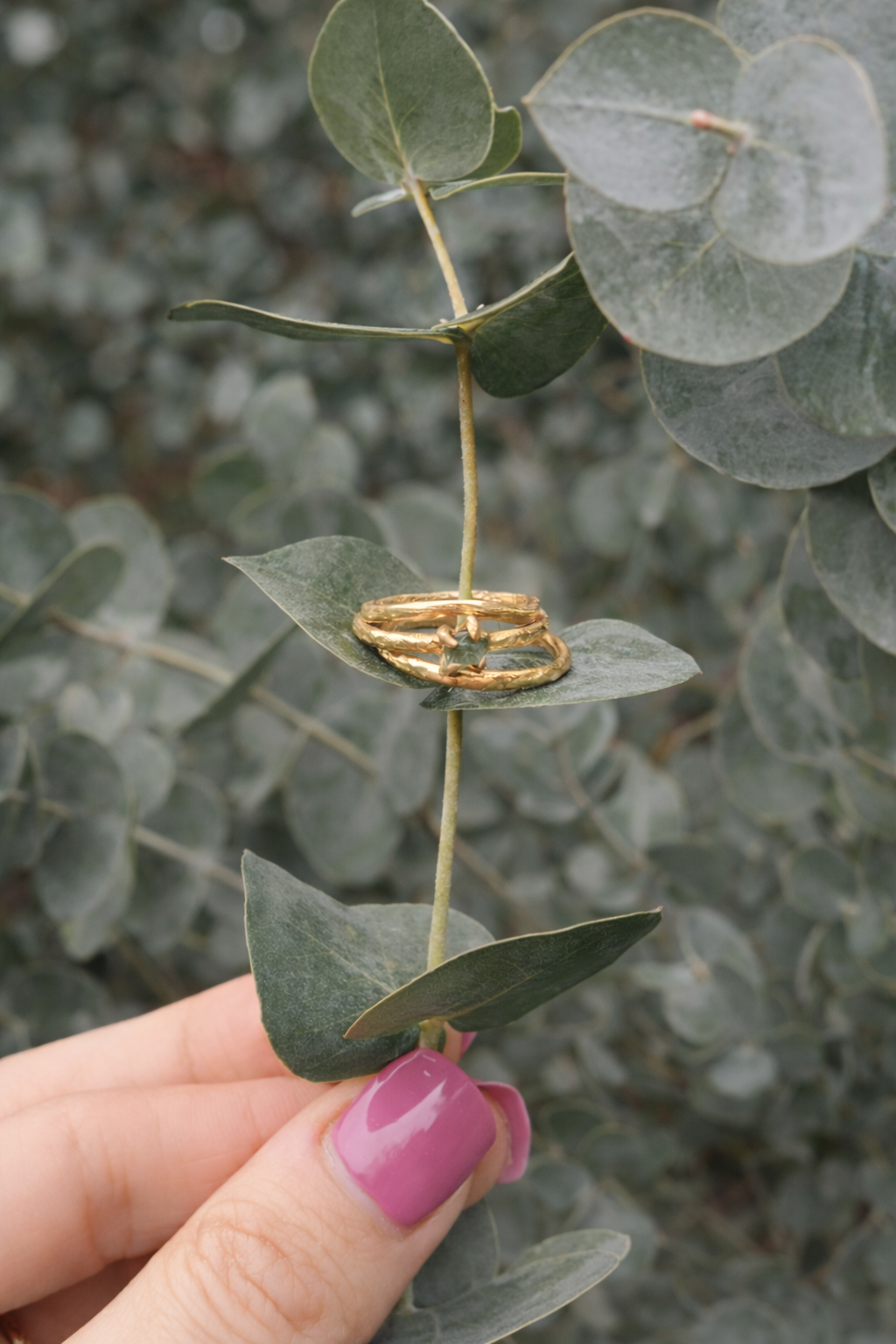 Minimalistic Moldavite Ring