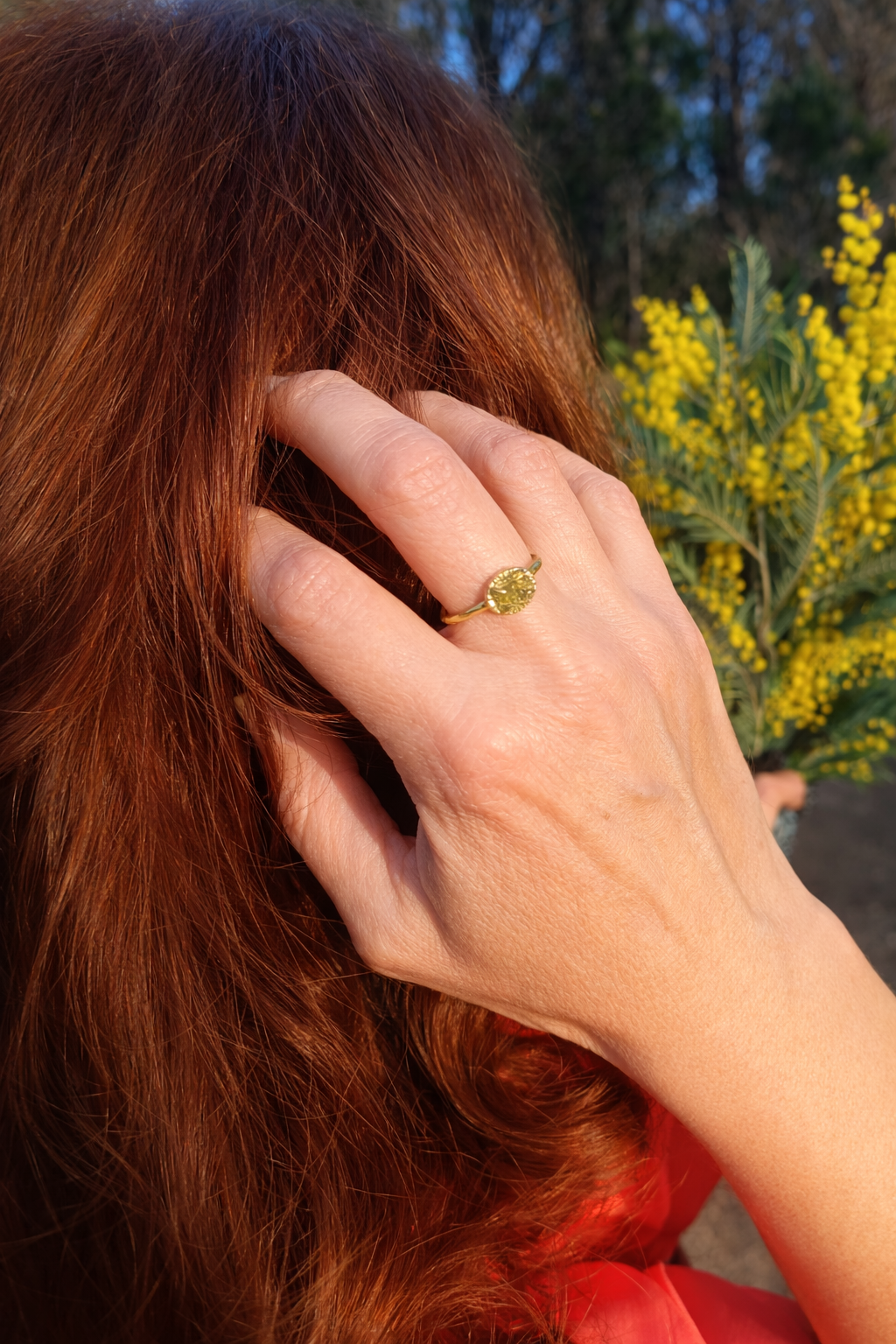 Resizable Moldavite Ring
