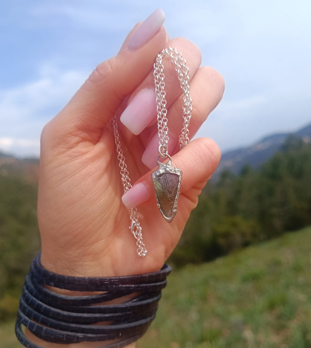 Unisex Moldavite necklace
