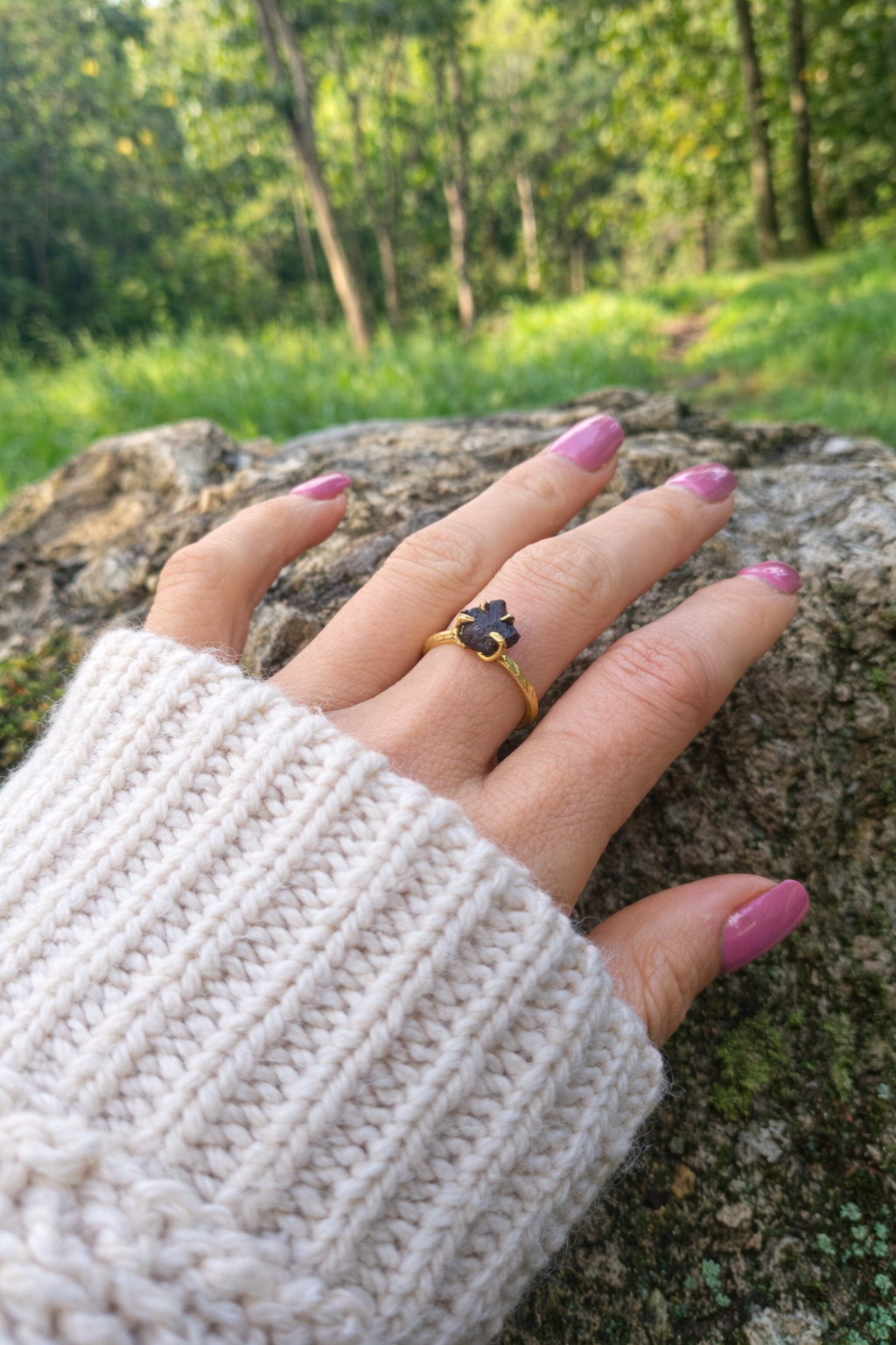 Meteorite Chondrite Ring